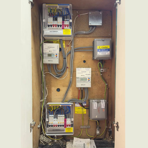 EICR London inspection in progress